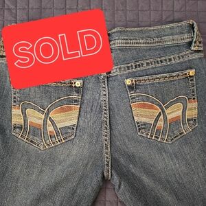 Stylish Blue Jeans with Embroidered Pockets